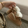 Ultra-small Platform Shoes, Snow Snow Shoes, Winter, Chestnut and Chestnut bowl Shoes
