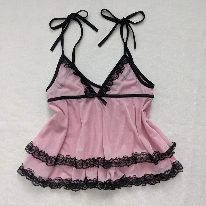 Y2K Solid Fashion Tank Goth Solid Slim Backless Women Punk Crop Vintage Coquette Harajuku 2000s