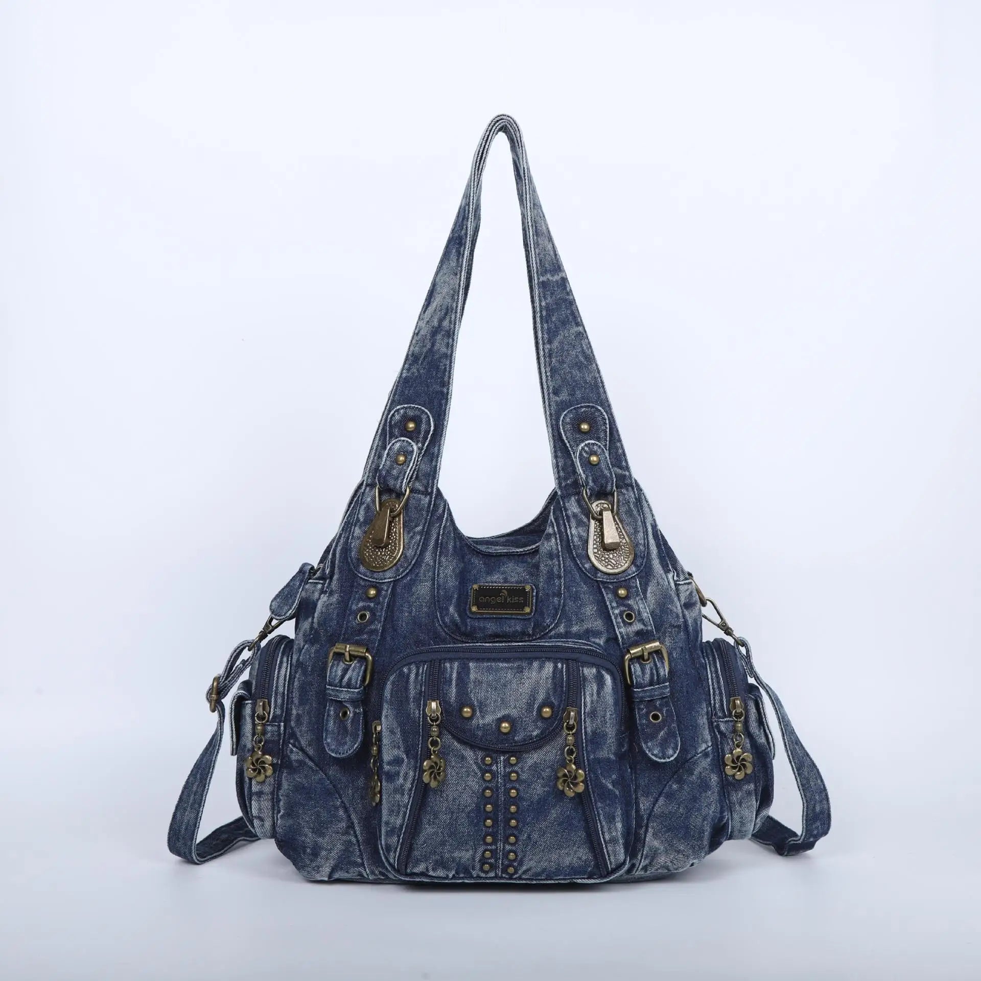 Angelkiss Bag Women Fashion Handbags Women Shoulder Bags PU Leather Handbag Female Satchel Big Shoulder Purse Bag bolsa feminina